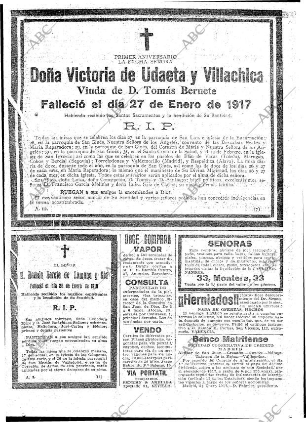 ABC MADRID 26-01-1918 página 20