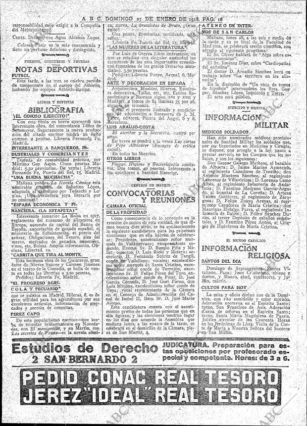 ABC MADRID 27-01-1918 página 18