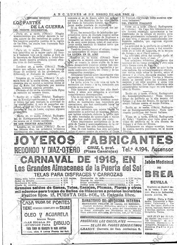 ABC MADRID 28-01-1918 página 19