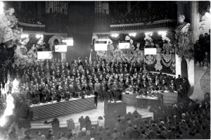 Un aspecto del palacio de la música Catalana durante la conferencia dada por el...