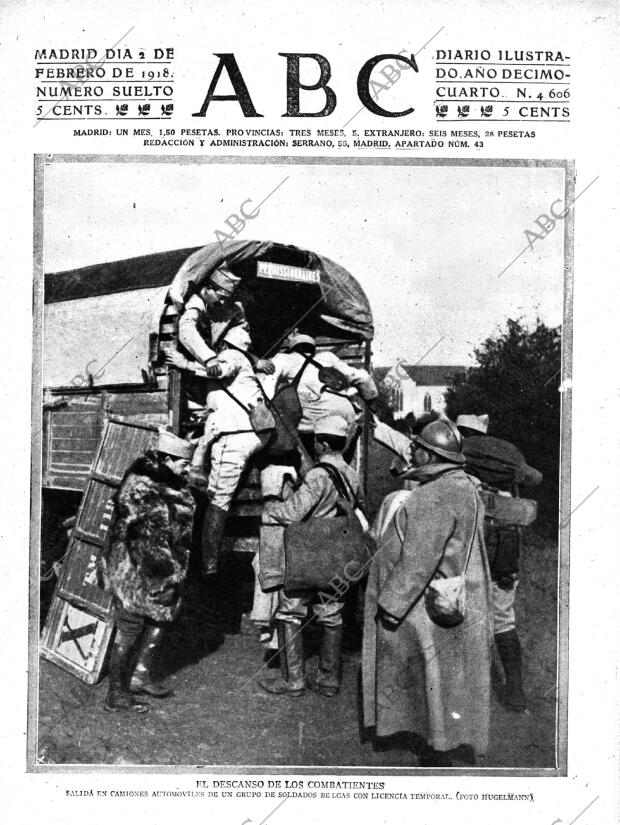ABC MADRID 02-02-1918 página 1