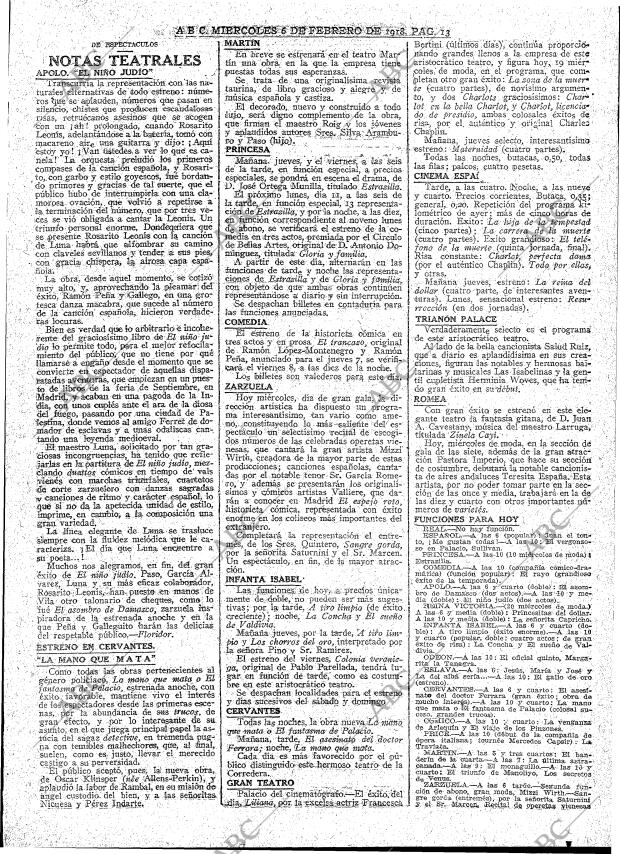 ABC MADRID 06-02-1918 página 13