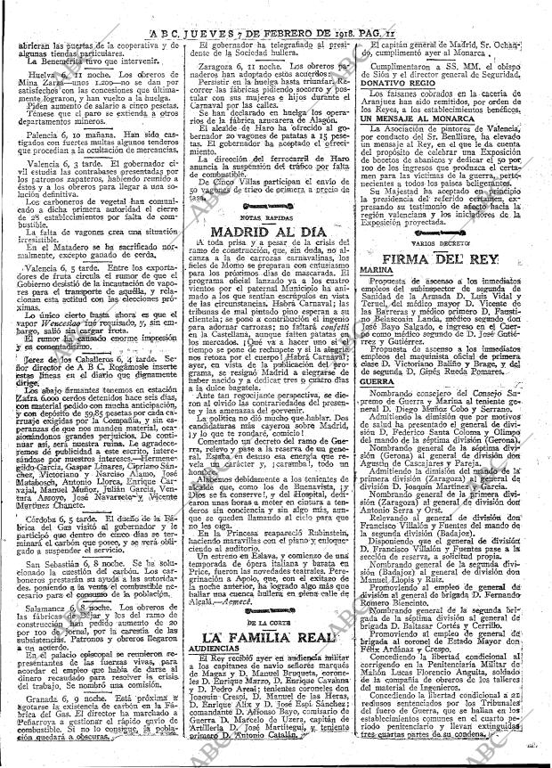 ABC MADRID 07-02-1918 página 11