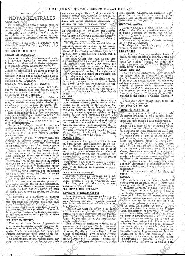 ABC MADRID 07-02-1918 página 15