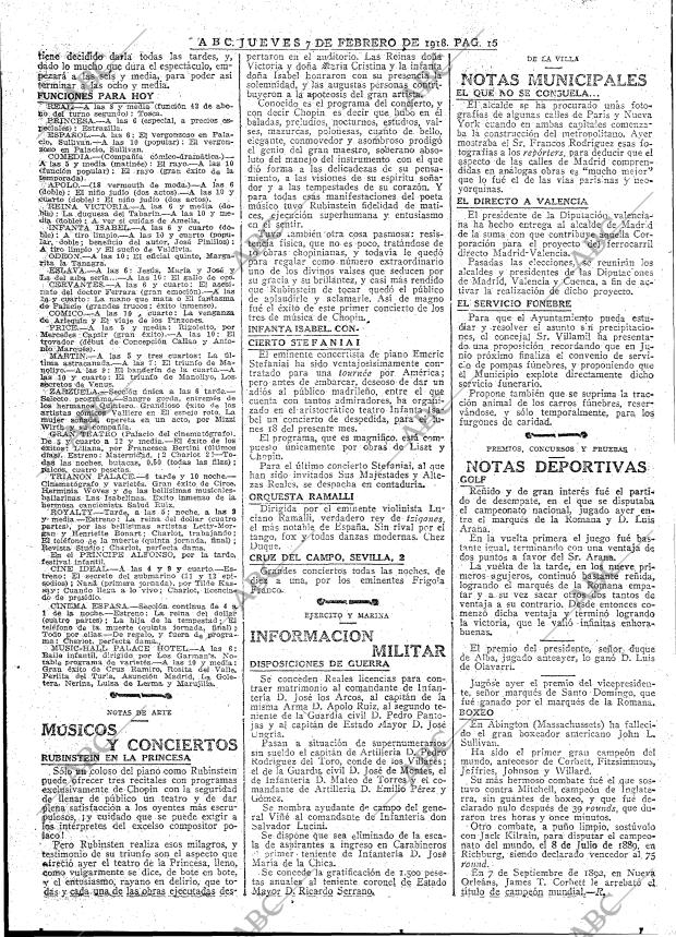 ABC MADRID 07-02-1918 página 16