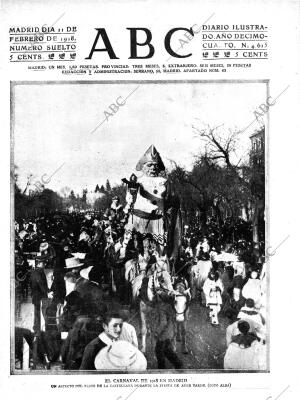 ABC MADRID 11-02-1918 página 1