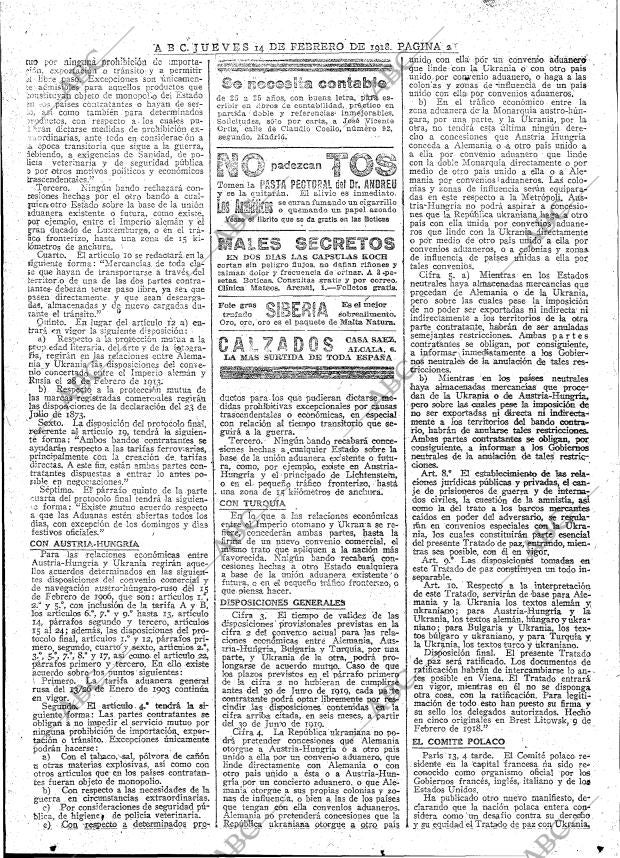 ABC MADRID 14-02-1918 página 22