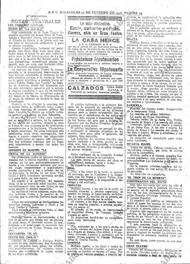 ABC MADRID 27-02-1918 página 13