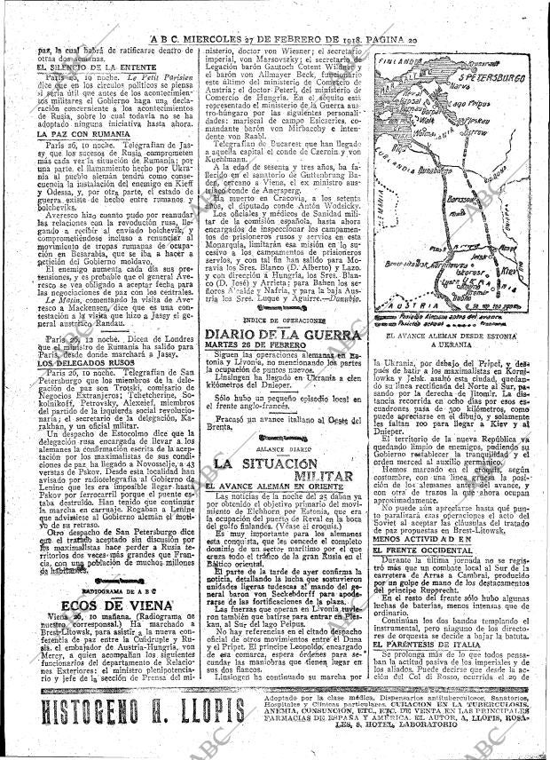 ABC MADRID 27-02-1918 página 20