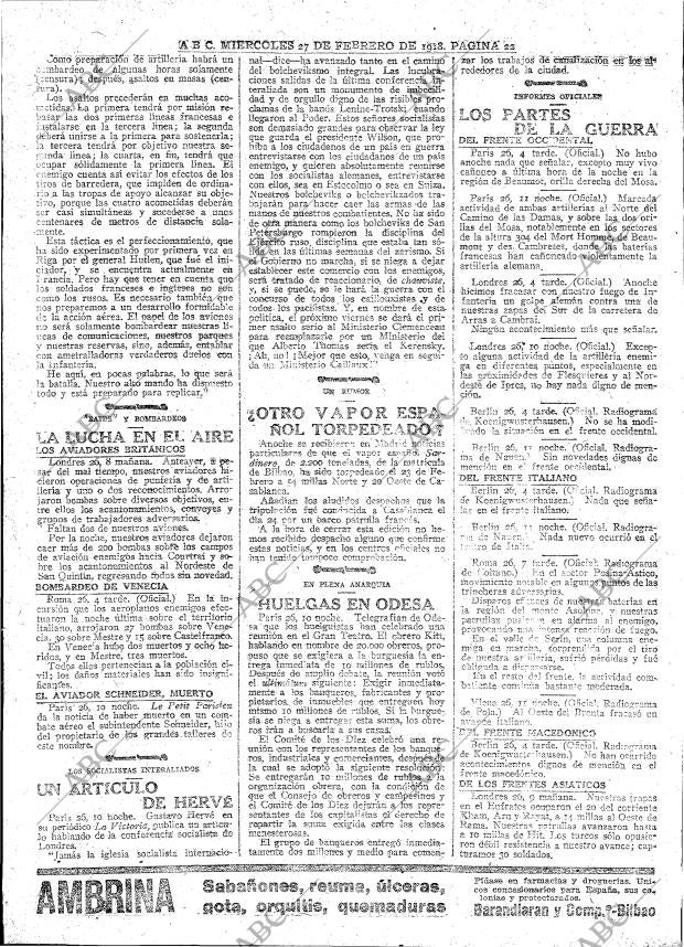 ABC MADRID 27-02-1918 página 22