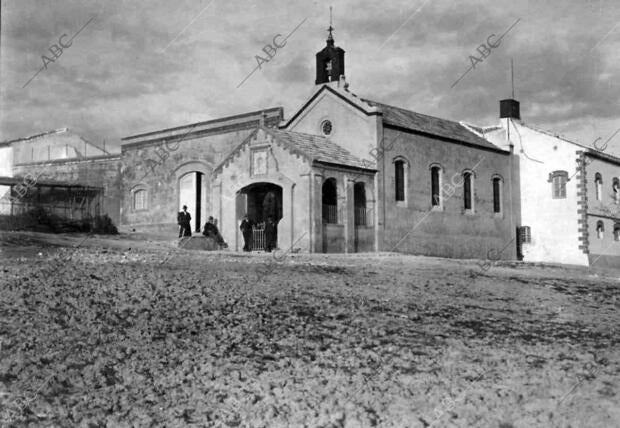 Vista del caserío y la Capilla - fecha Aproximada