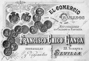 Calzados "el Comercio", en Sevilla /Francisco chico Ganga), Sierpes 33 - fecha...