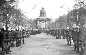 Aspecto del paseo de la independencia durante la Jura, Celebrada Anteayer