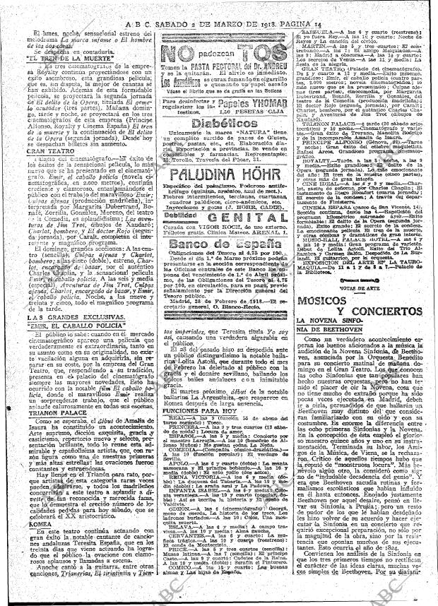 ABC MADRID 02-03-1918 página 14