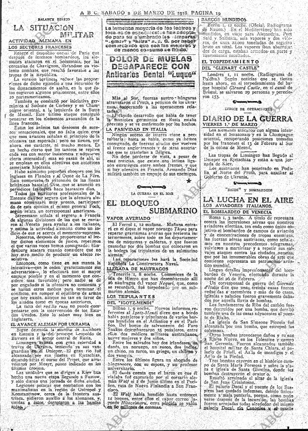 ABC MADRID 02-03-1918 página 19