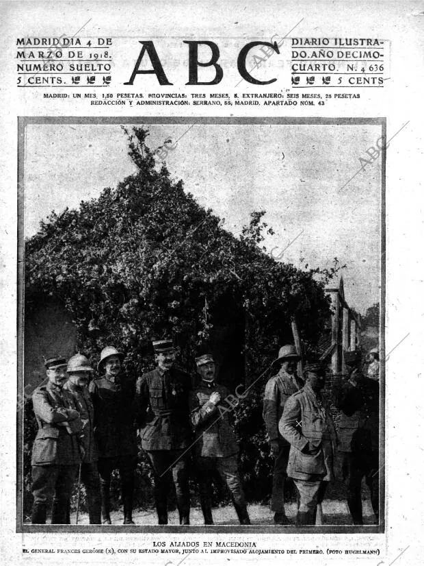 ABC MADRID 04-03-1918 página 1