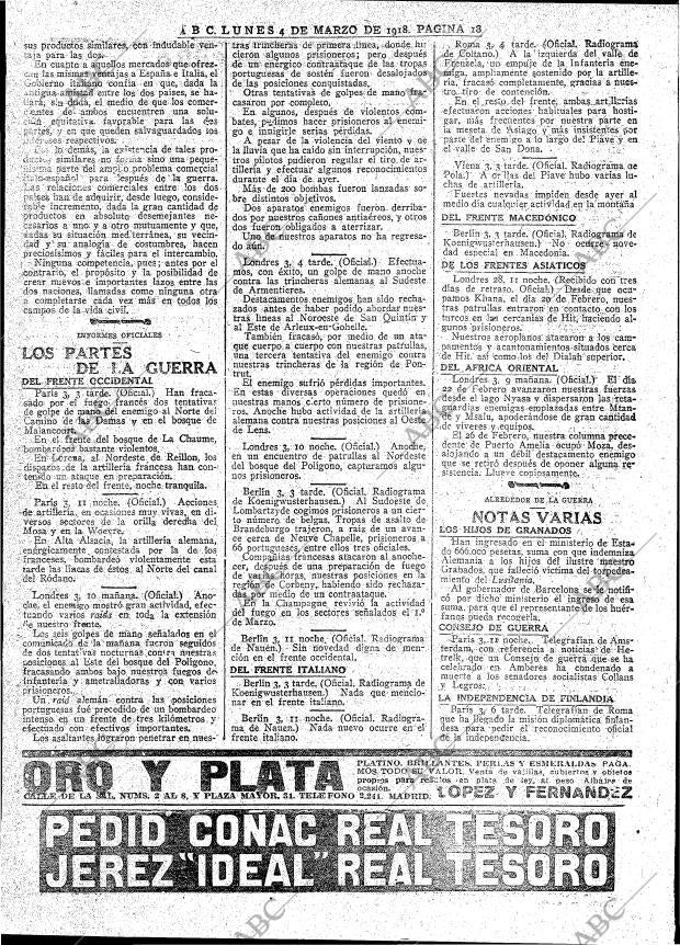 ABC MADRID 04-03-1918 página 18