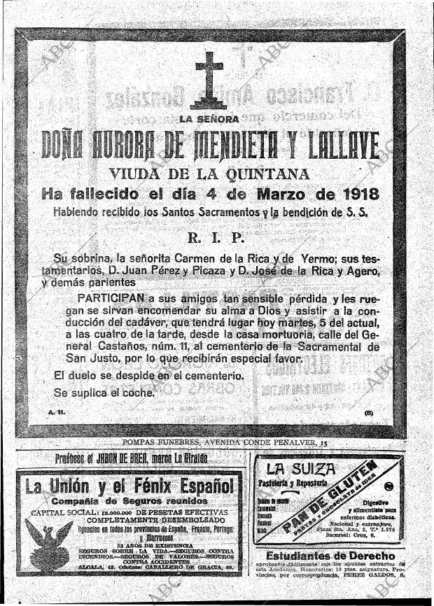 ABC MADRID 05-03-1918 página 23