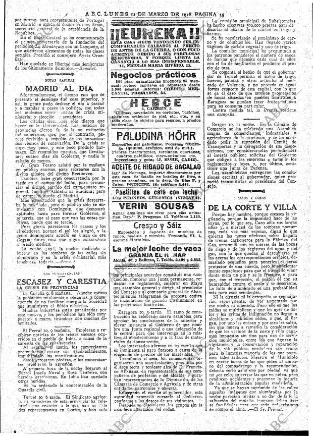 ABC MADRID 11-03-1918 página 15