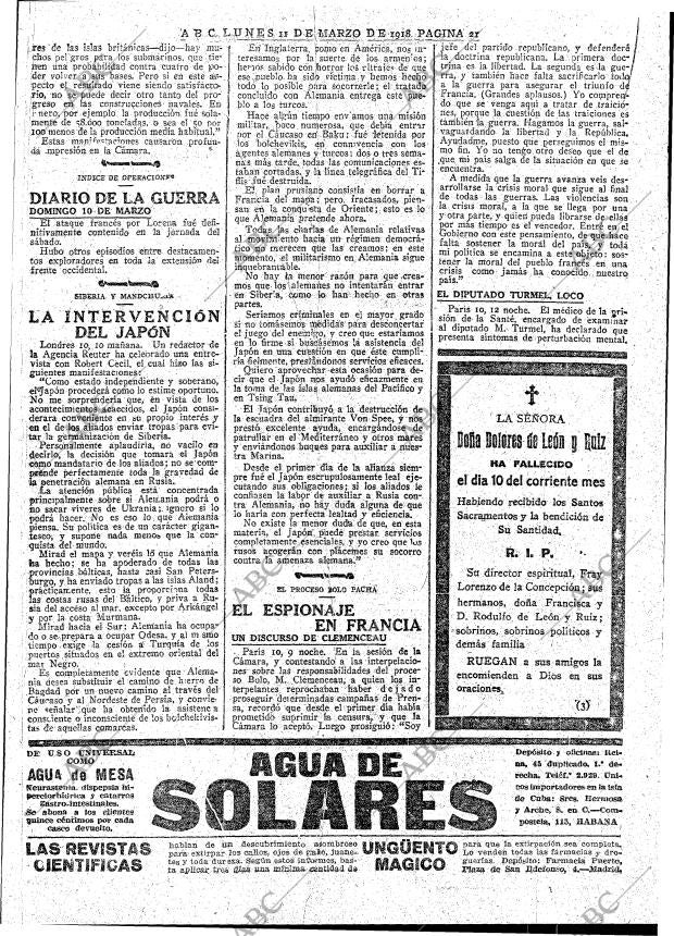 ABC MADRID 11-03-1918 página 21