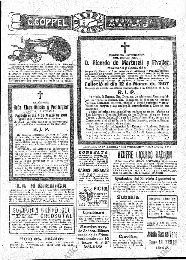 ABC MADRID 11-03-1918 página 25