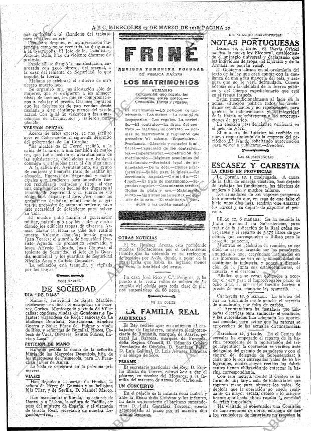 ABC MADRID 13-03-1918 página 10