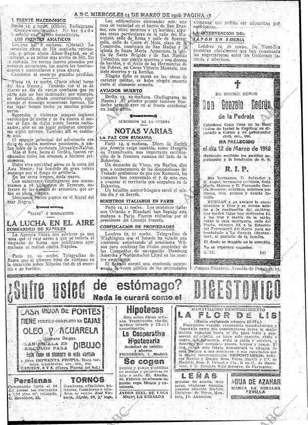 ABC MADRID 13-03-1918 página 18