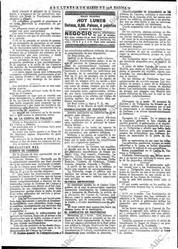 ABC MADRID 18-03-1918 página 12