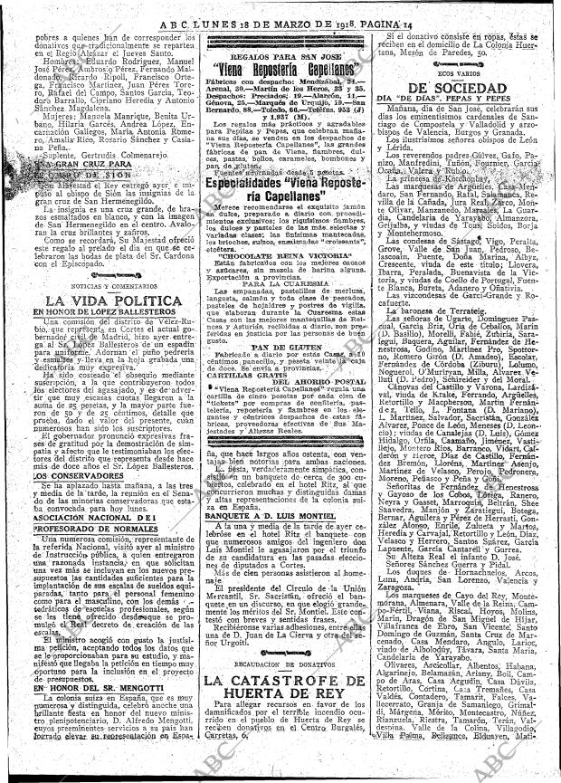 ABC MADRID 18-03-1918 página 14