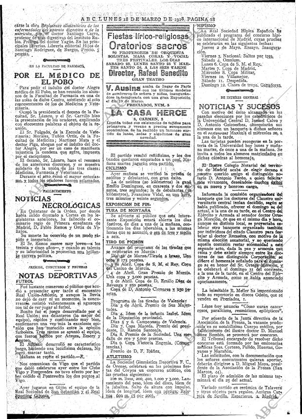 ABC MADRID 18-03-1918 página 18