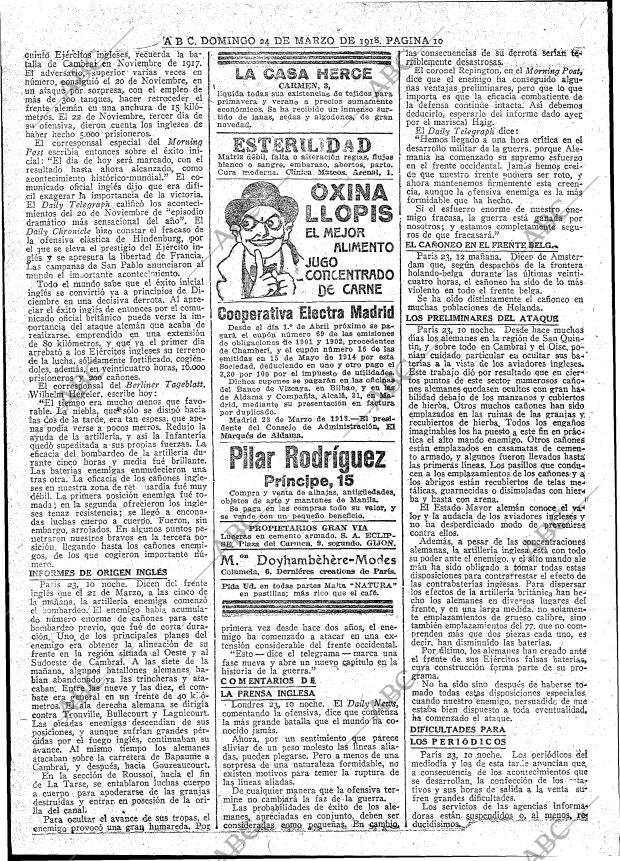 ABC MADRID 24-03-1918 página 10