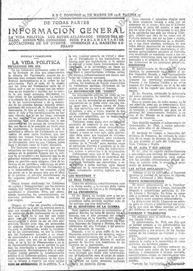 ABC MADRID 24-03-1918 página 11