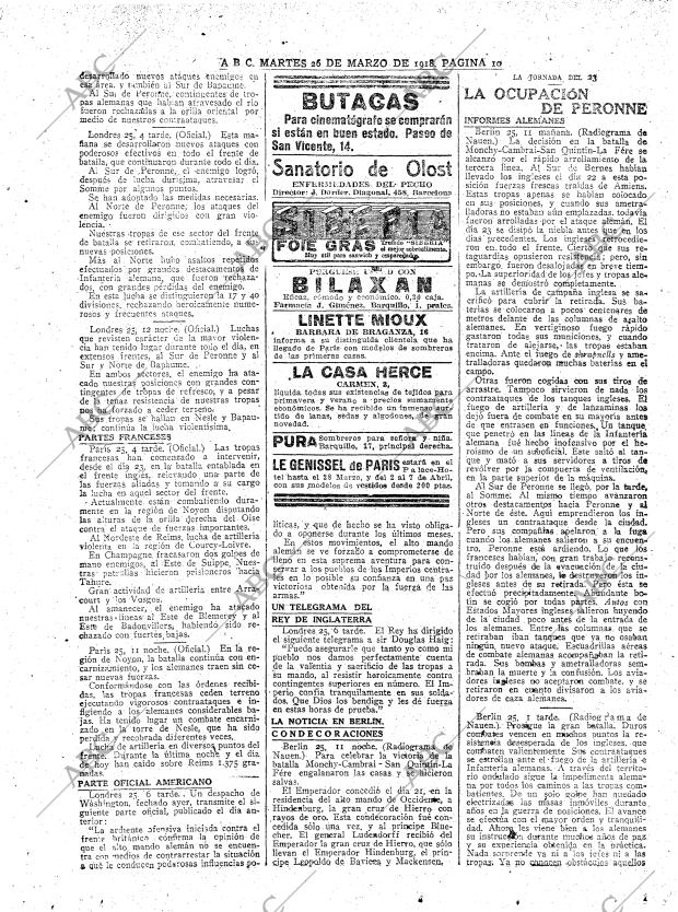 ABC MADRID 26-03-1918 página 10