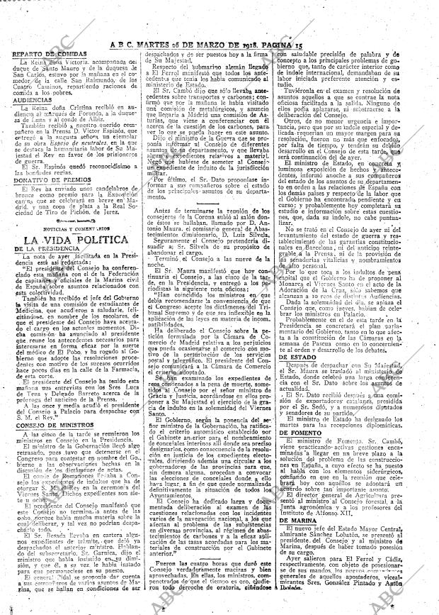 ABC MADRID 26-03-1918 página 15