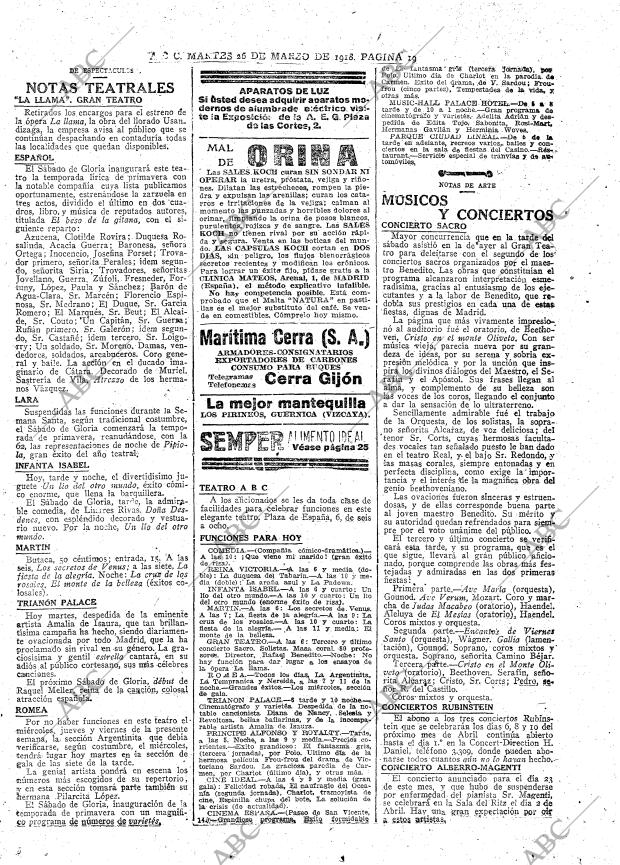ABC MADRID 26-03-1918 página 19