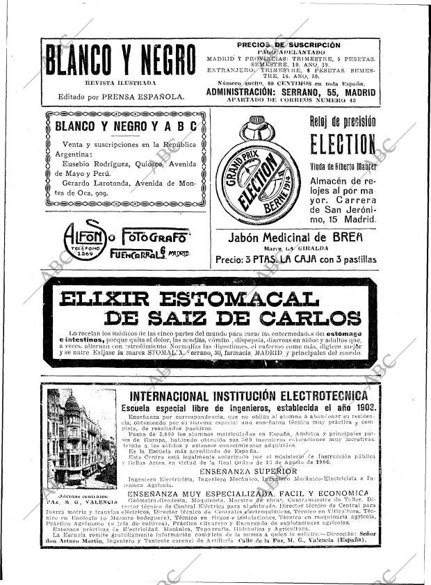 BLANCO Y NEGRO MADRID 31-03-1918 página 2