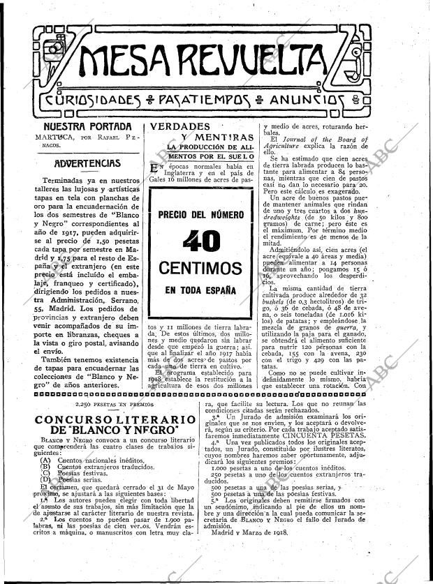 BLANCO Y NEGRO MADRID 31-03-1918 página 3