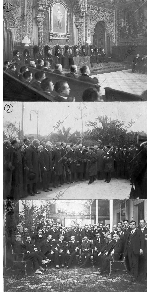 presidencia de la sesión inaugural del Ii congreso universitario Catalán,...