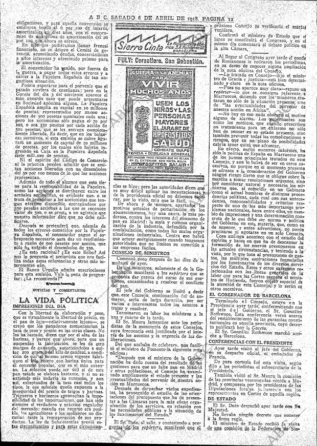 ABC MADRID 06-04-1918 página 12