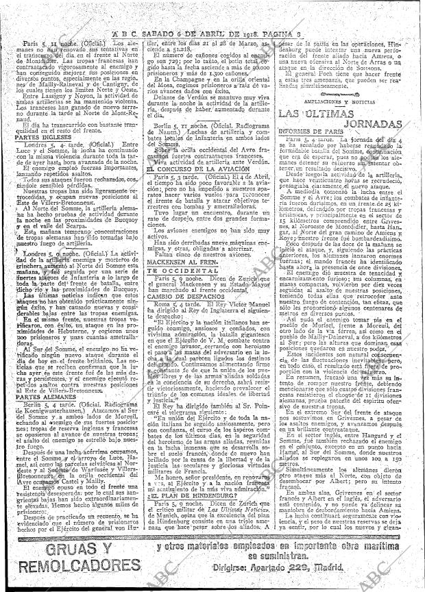 ABC MADRID 06-04-1918 página 8