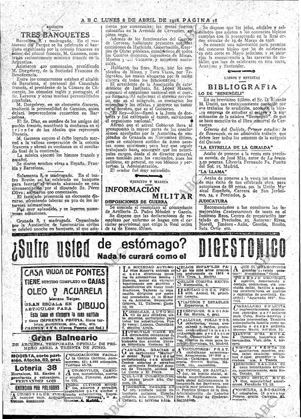 ABC MADRID 08-04-1918 página 16