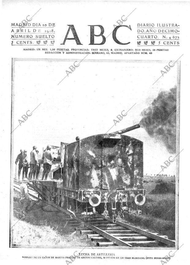 ABC MADRID 10-04-1918 página 1