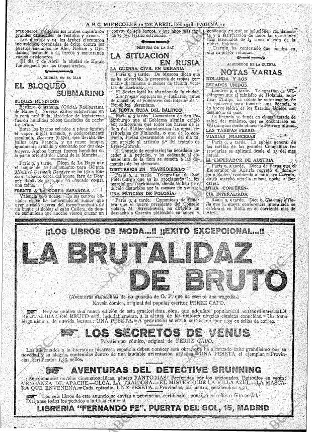 ABC MADRID 10-04-1918 página 11