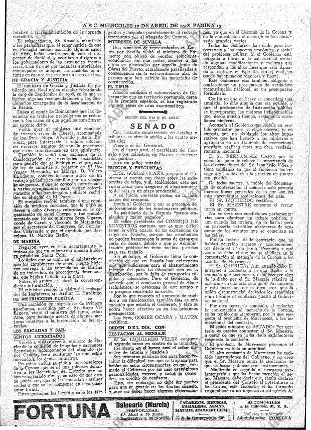 ABC MADRID 10-04-1918 página 13