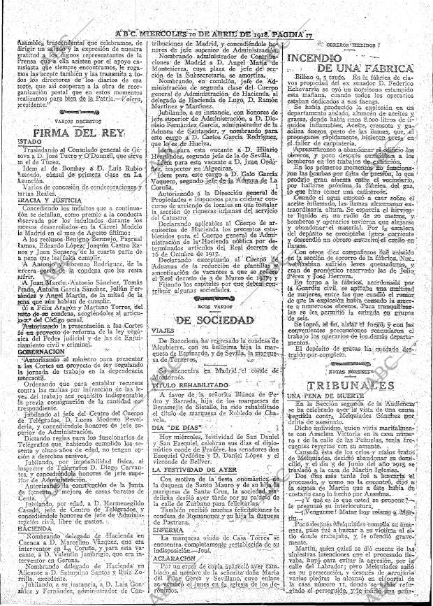 ABC MADRID 10-04-1918 página 17