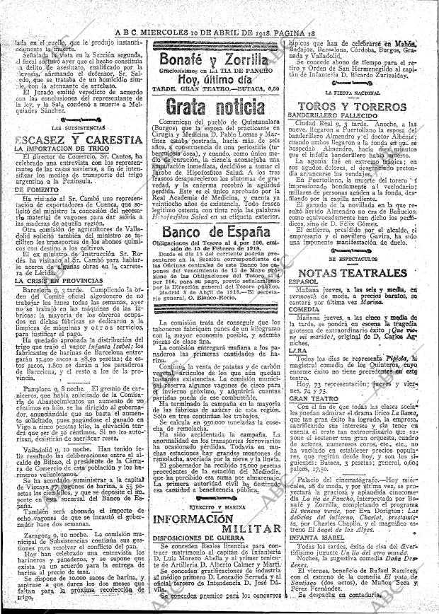 ABC MADRID 10-04-1918 página 18