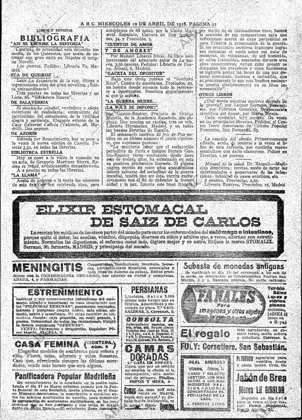 ABC MADRID 10-04-1918 página 21