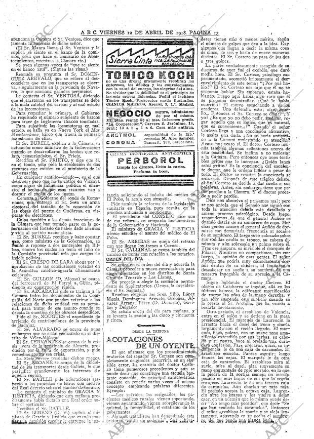 ABC MADRID 12-04-1918 página 13