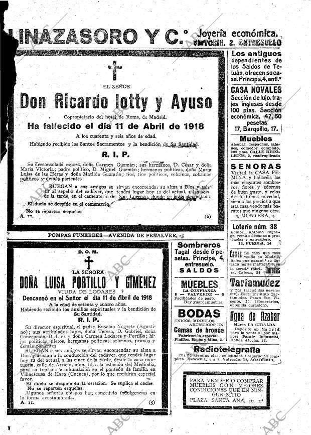 ABC MADRID 12-04-1918 página 25