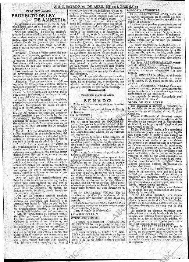 ABC MADRID 13-04-1918 página 12